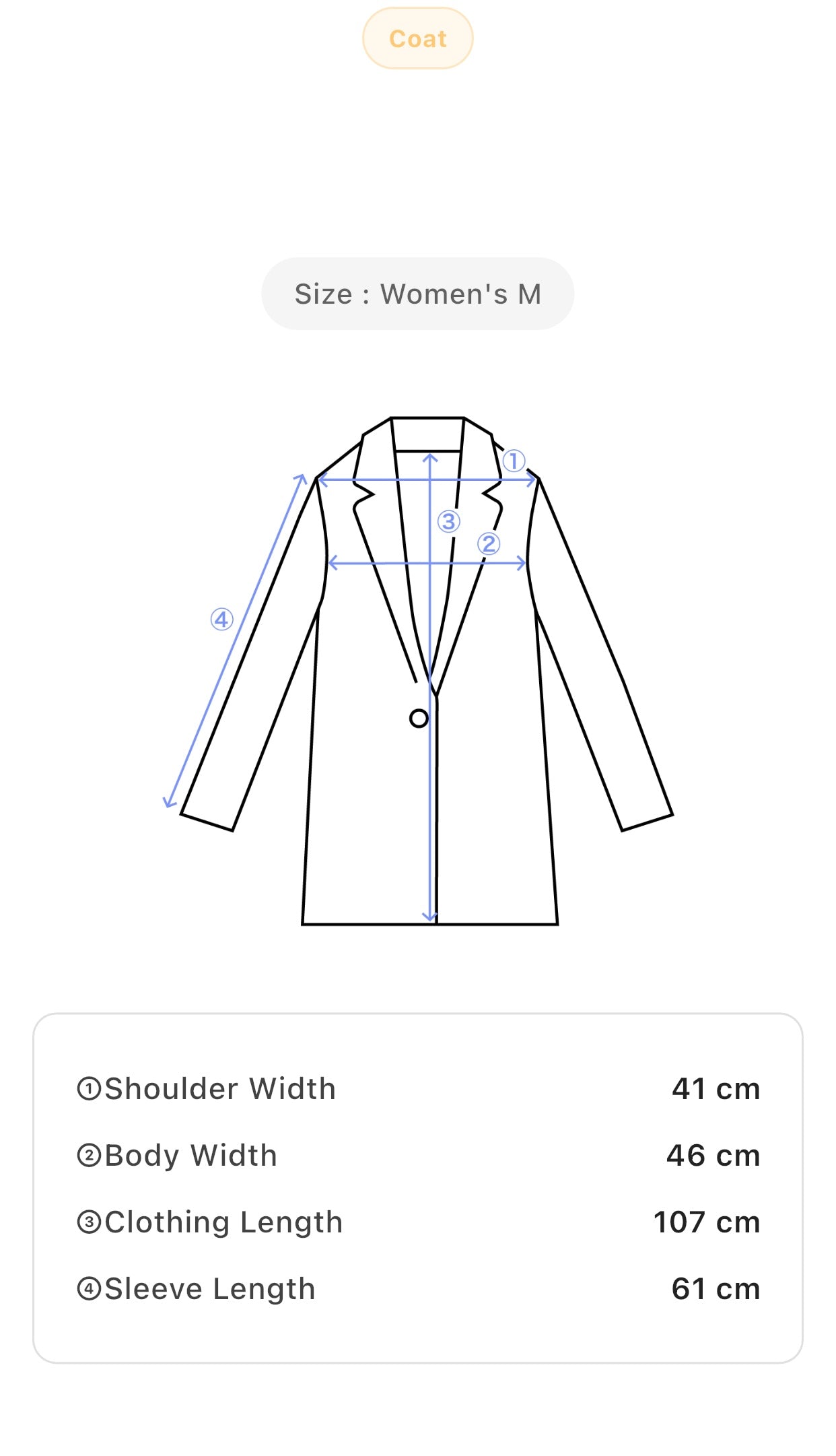 BROADWAY Light Brown Full Zip Winter Coat