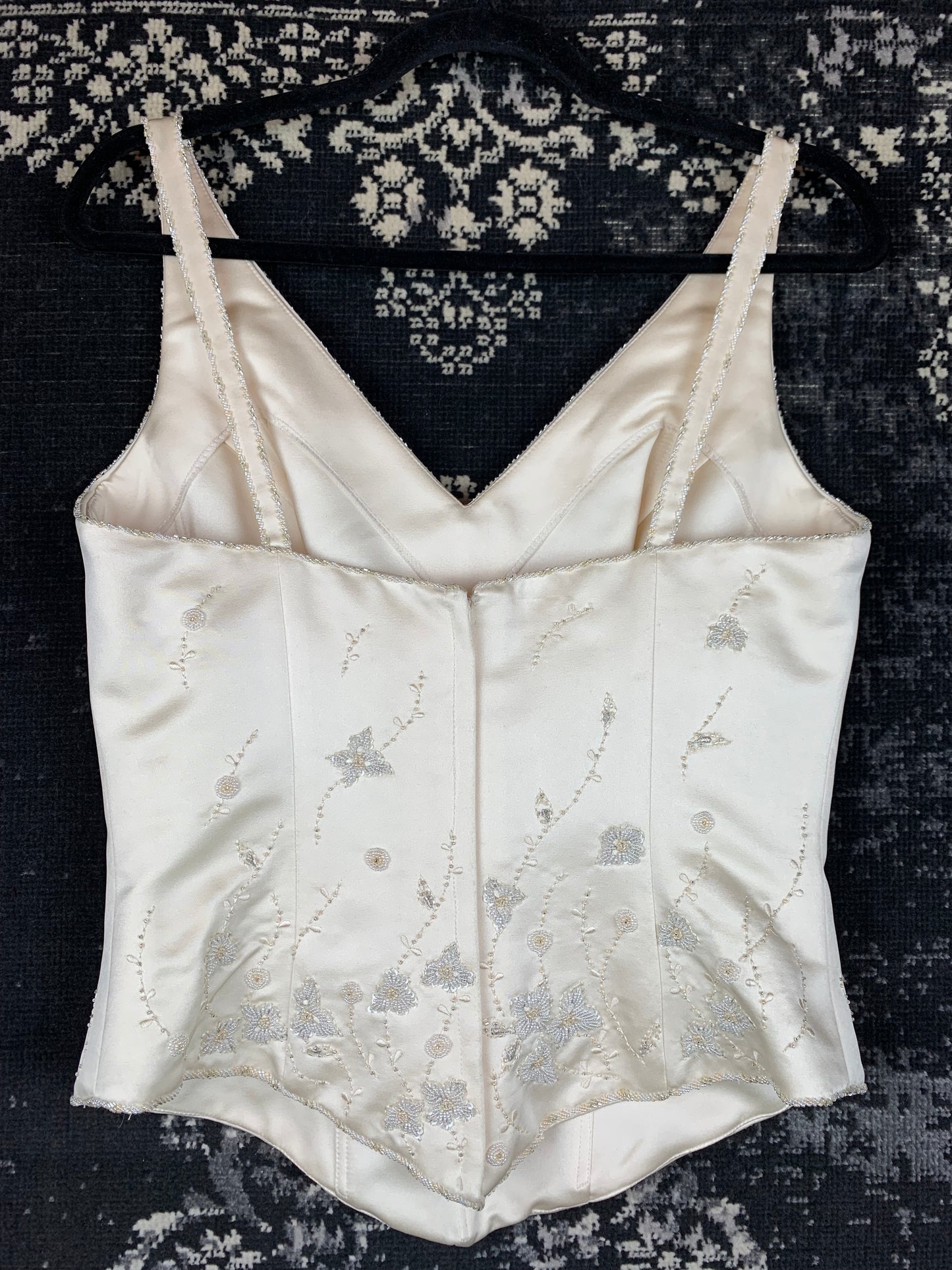 Women's Vintage Ivory Wedding Corset Top