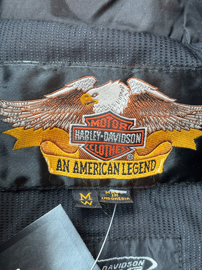 Vintage Harley Davidson Black Leather Jacket