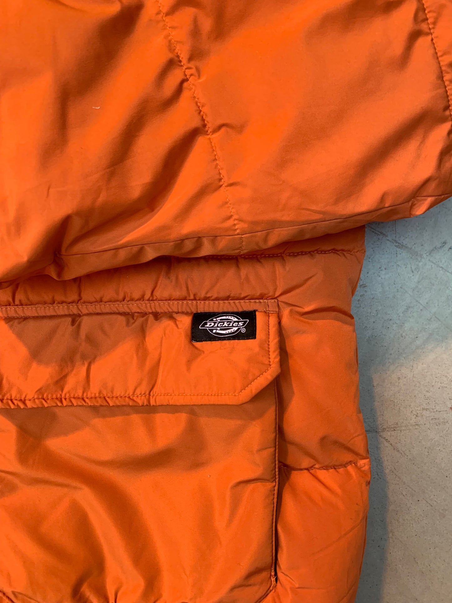 Vintage Dickies Heavyweight Orange Puffer Jacket
