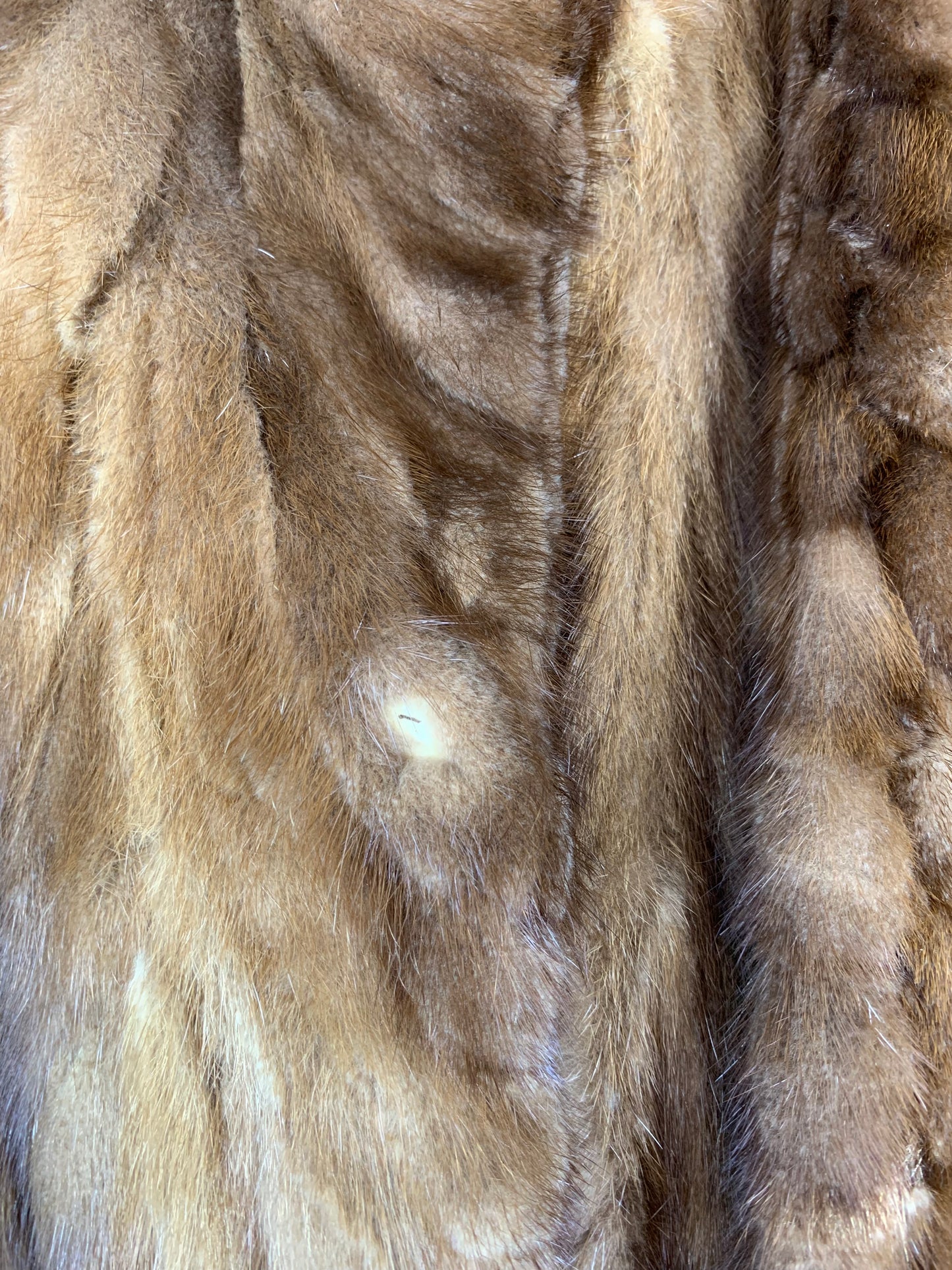 Vintage Womens Golden Brown Fur Coat