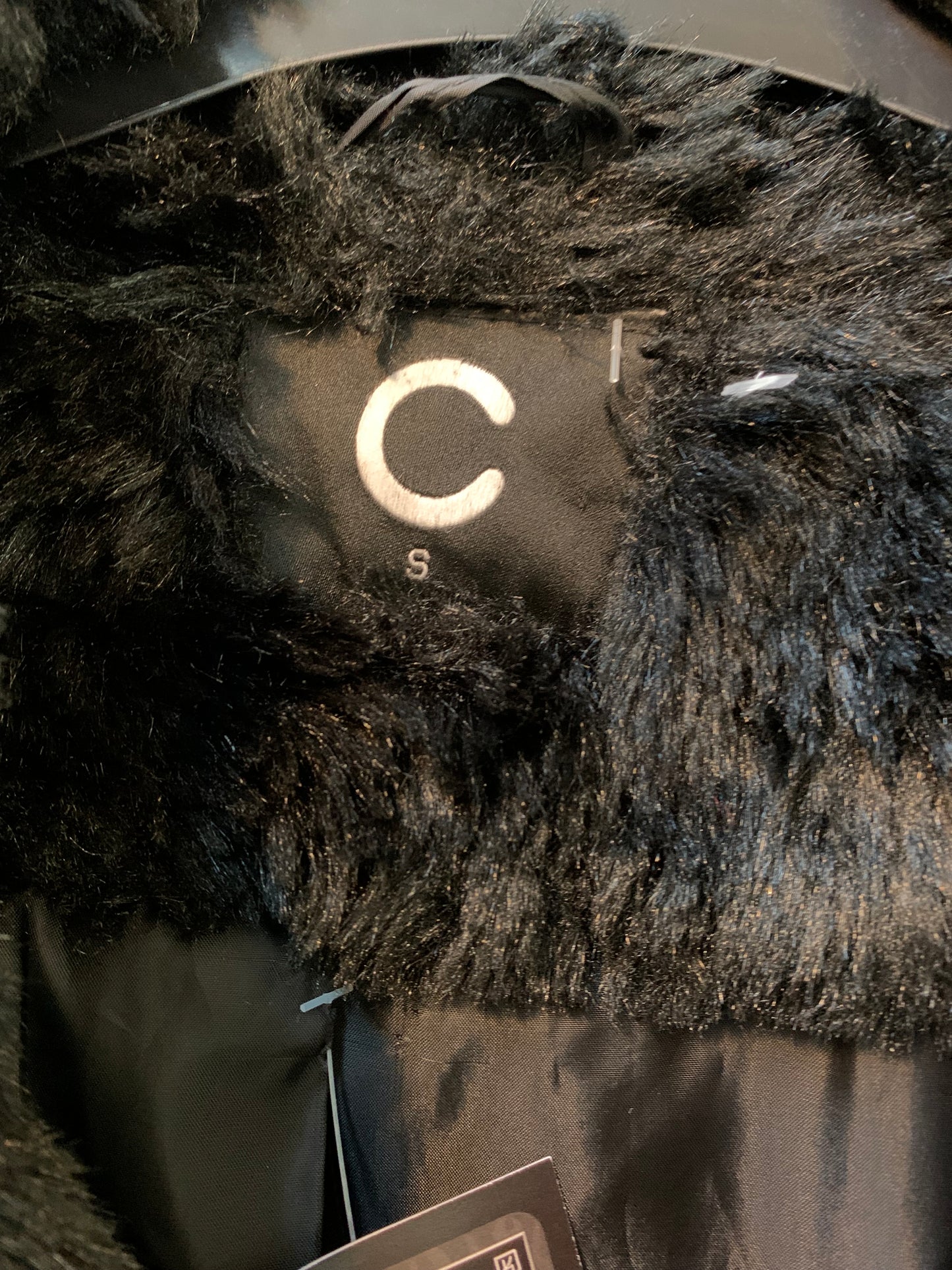 Black Faux Fur Jacket Women’s S