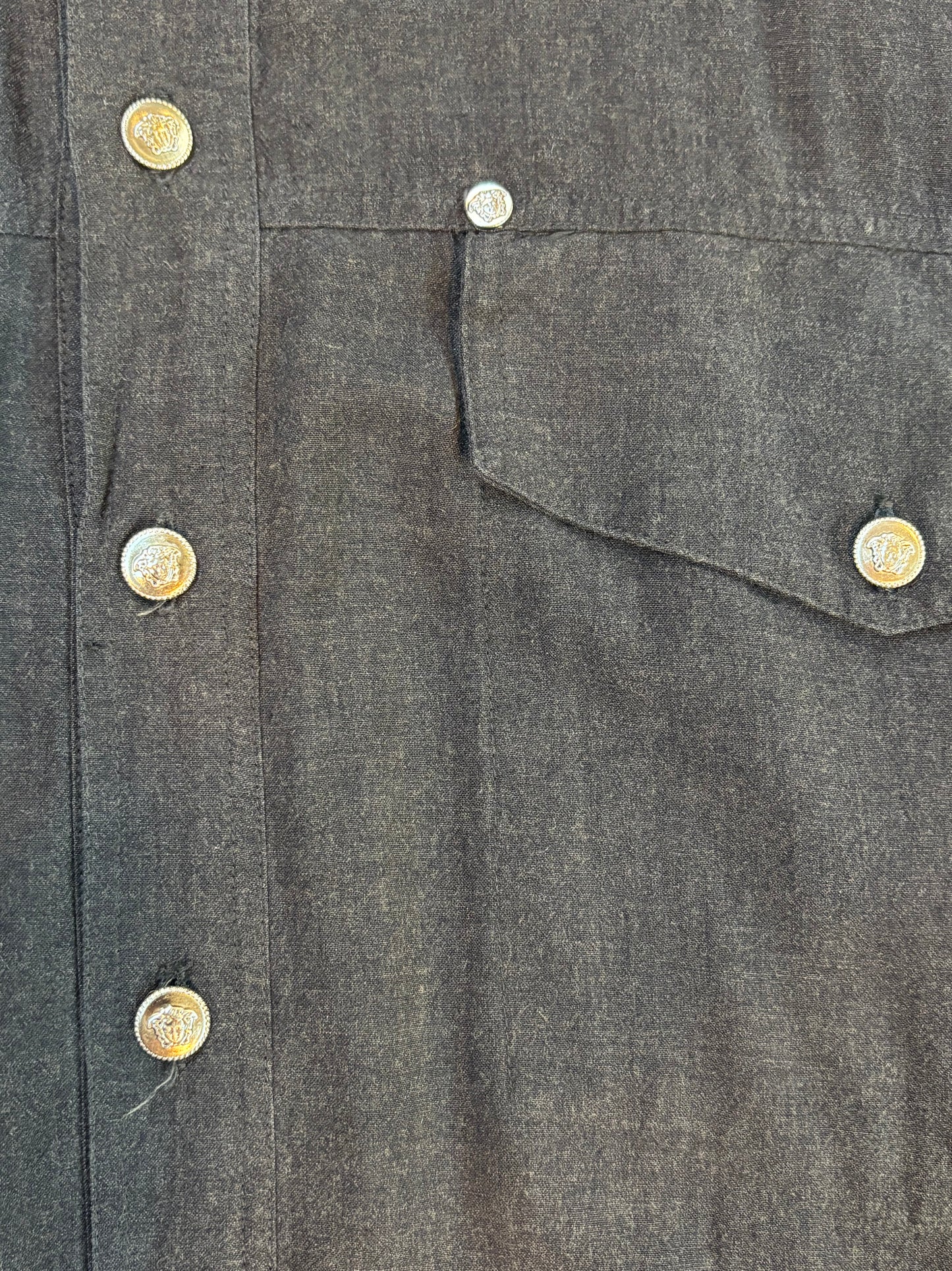 Versace Jeans Couture Charcoal Button Up Shirt