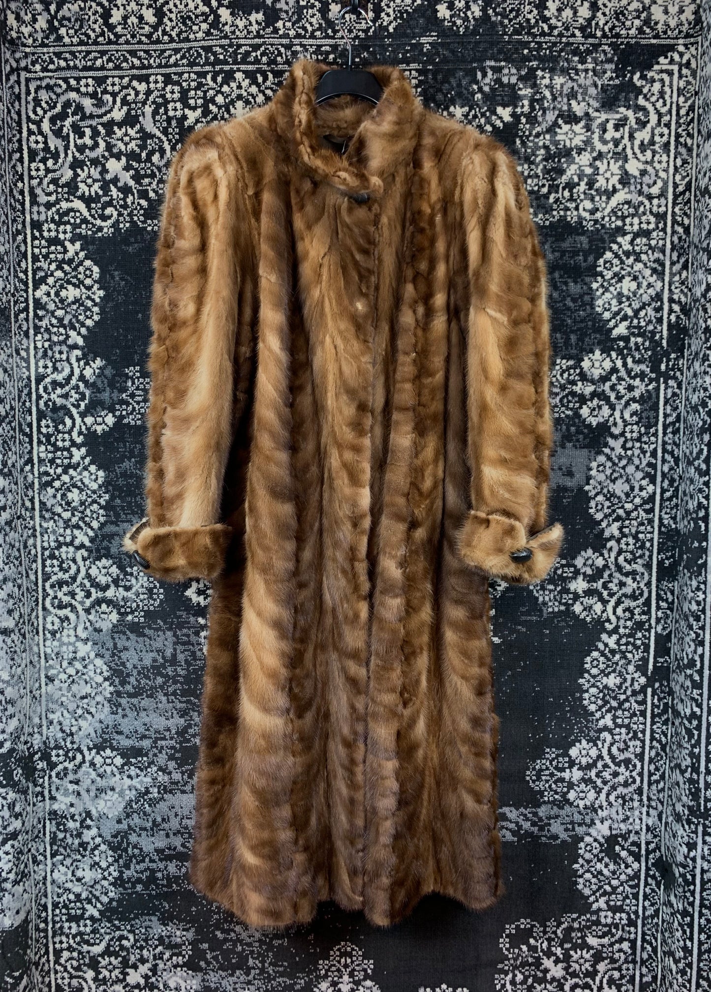 Vintage Womens Golden Brown Fur Coat