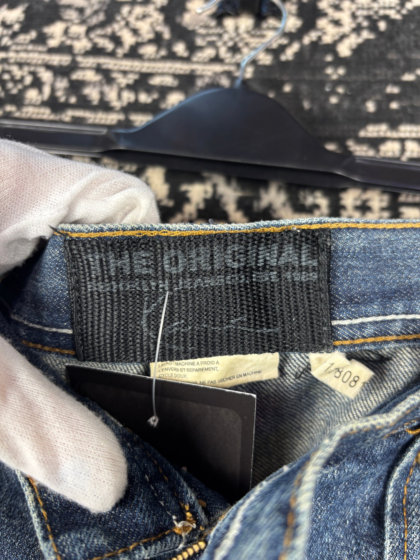 Y2K Vintage Karl Kani Gold Embroidered Jeans