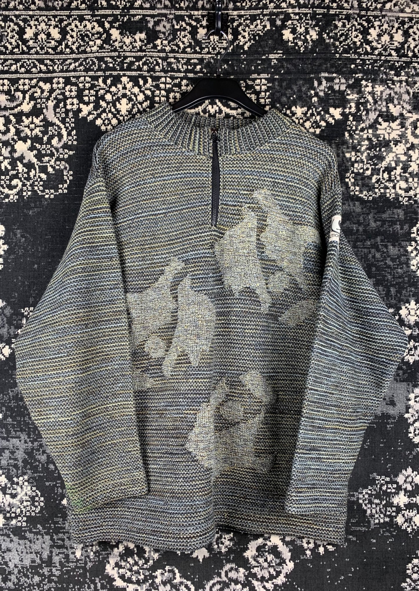 Men's Vintage Action Factory Half-Zip Pullover Sweater