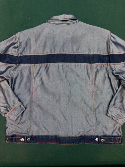 Vintage Urban Edge Denim Jacket Men XL