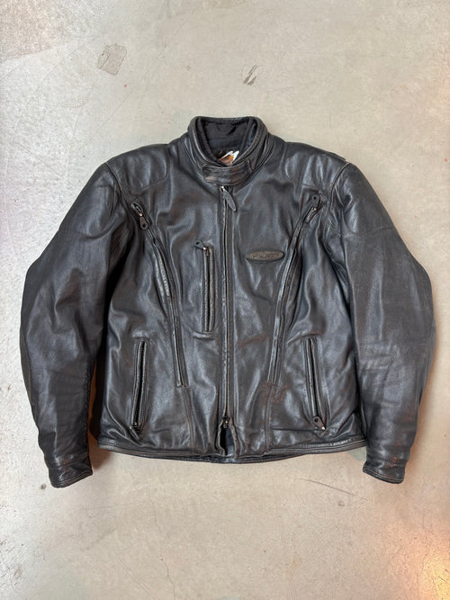 Vintage Harley Davidson Black Leather Jacket