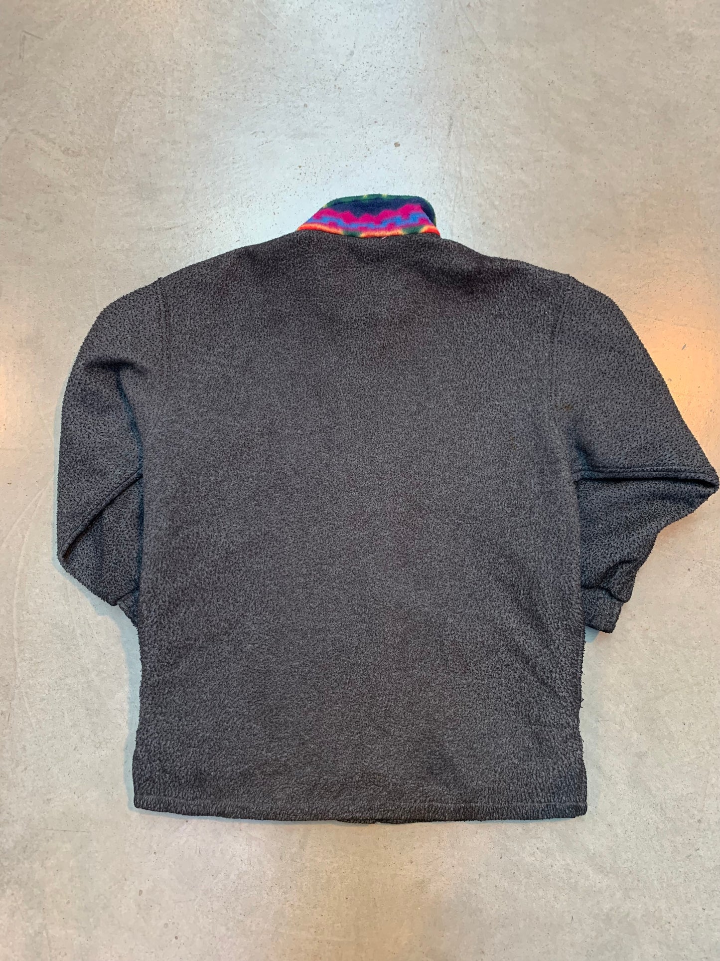 Vintage Men Fleece Button-Up Jacket