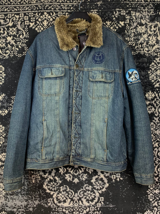 New Road Blue Denim Jean Jacket