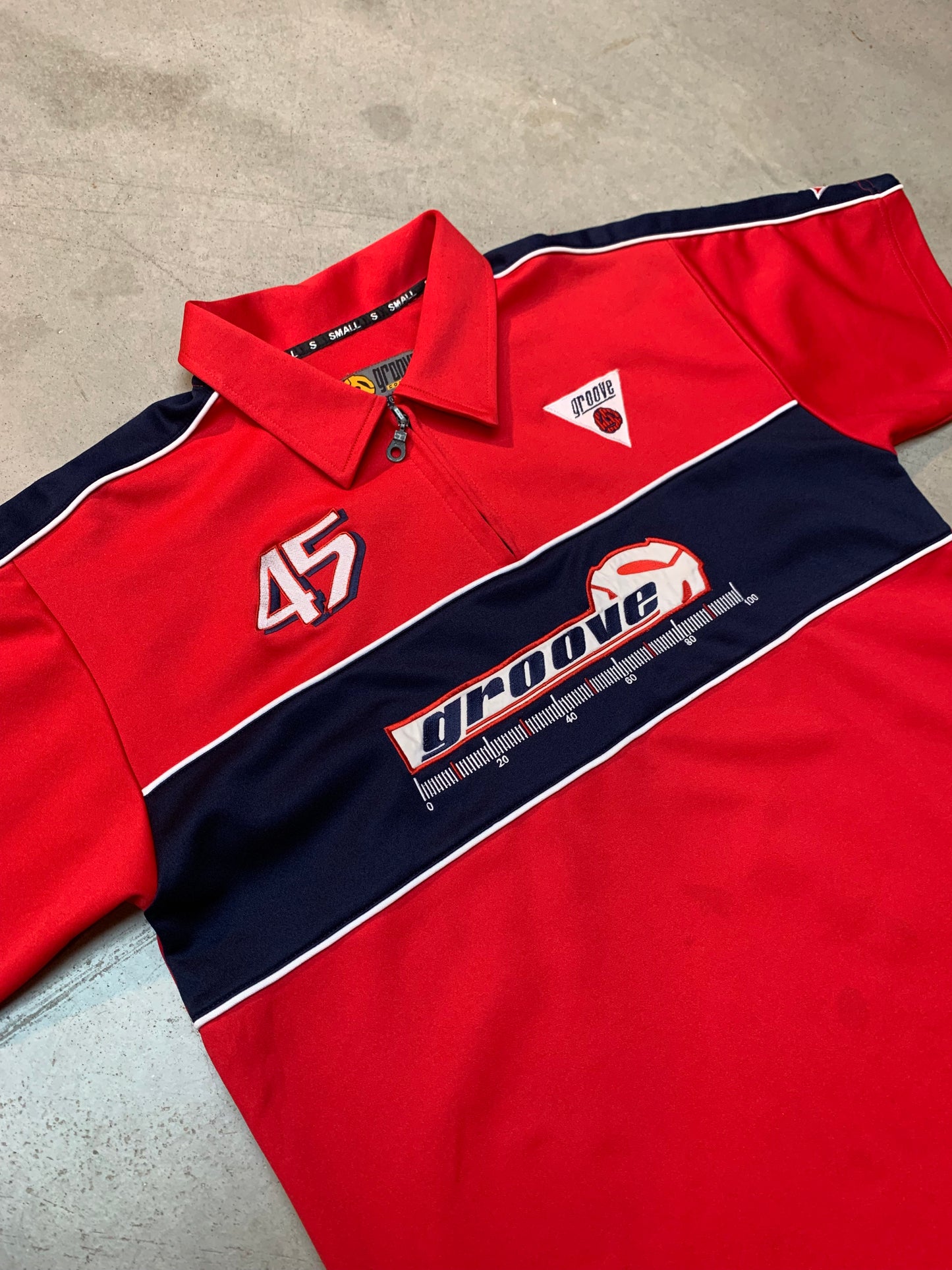 Men’s Vintage Groove Racing-Style Short Sleeve Shirt