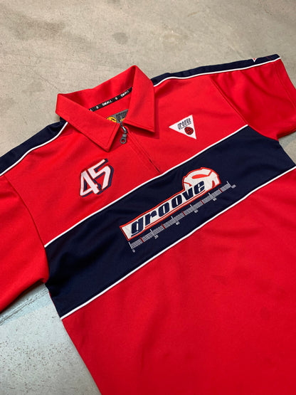 Men’s Vintage Groove Racing-Style Short Sleeve Shirt