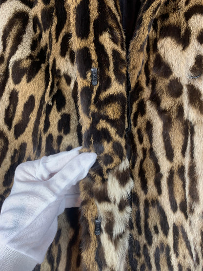Vintage Spotted Exotic 1940s Fur Coat