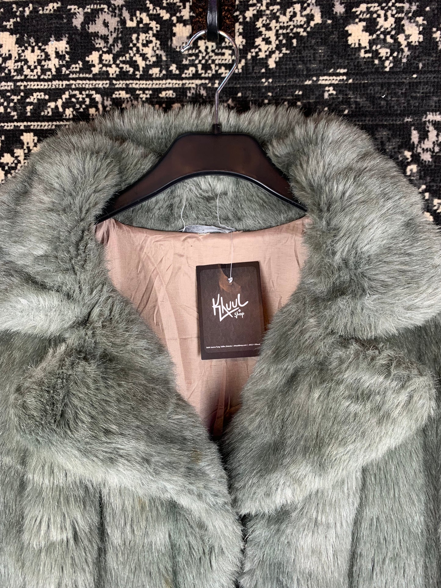 Women’s Gray Faux Fur Winter Coat