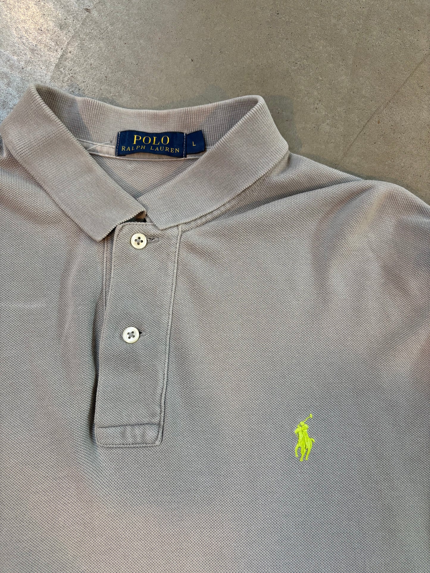 Ralph Lauren Grey Long Sleeve Polo Shirt