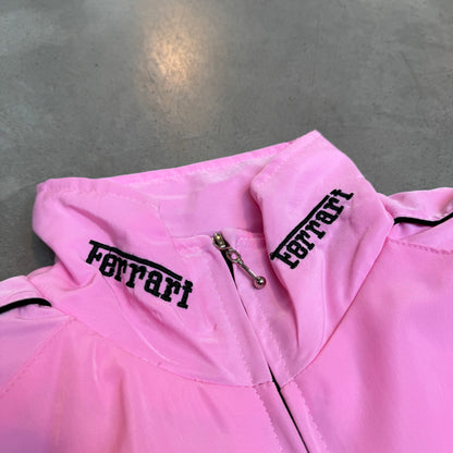 Vintage Pink Ferrari F1 Racing Jacket