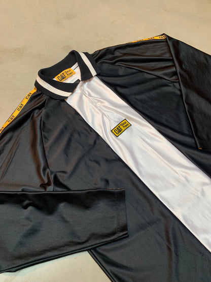 Vintage CAT Diesel Power Long Sleeve Polo Shirt