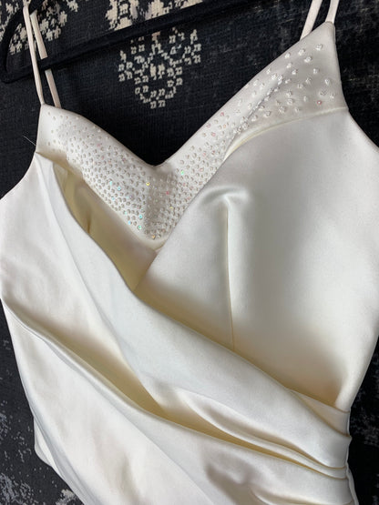 Women's Vintage Ivory Wedding Top