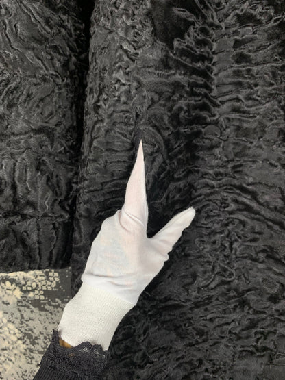 Women’s Vintage Pelzschloss Black Persian Lamb Fur Coat