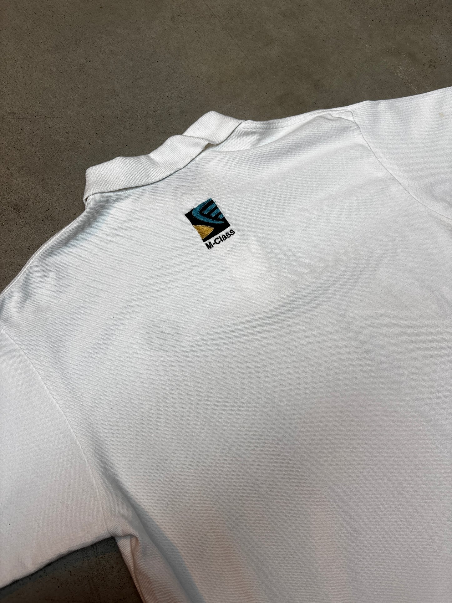 "AllSport" White Polo Shirt