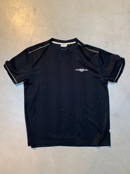 Angelo Litrico Black Ribbed Texture T-Shirt