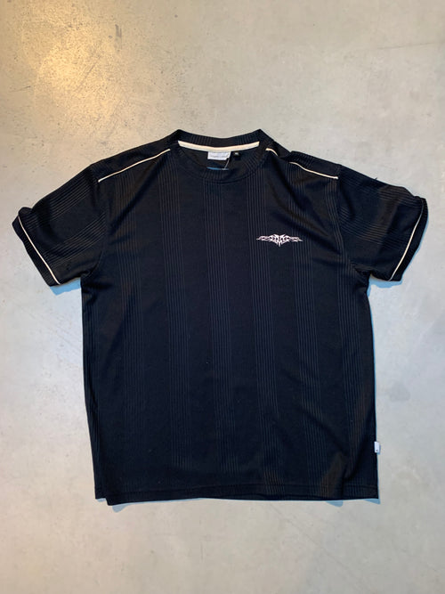 Angelo Litrico Black Ribbed Texture T-Shirt