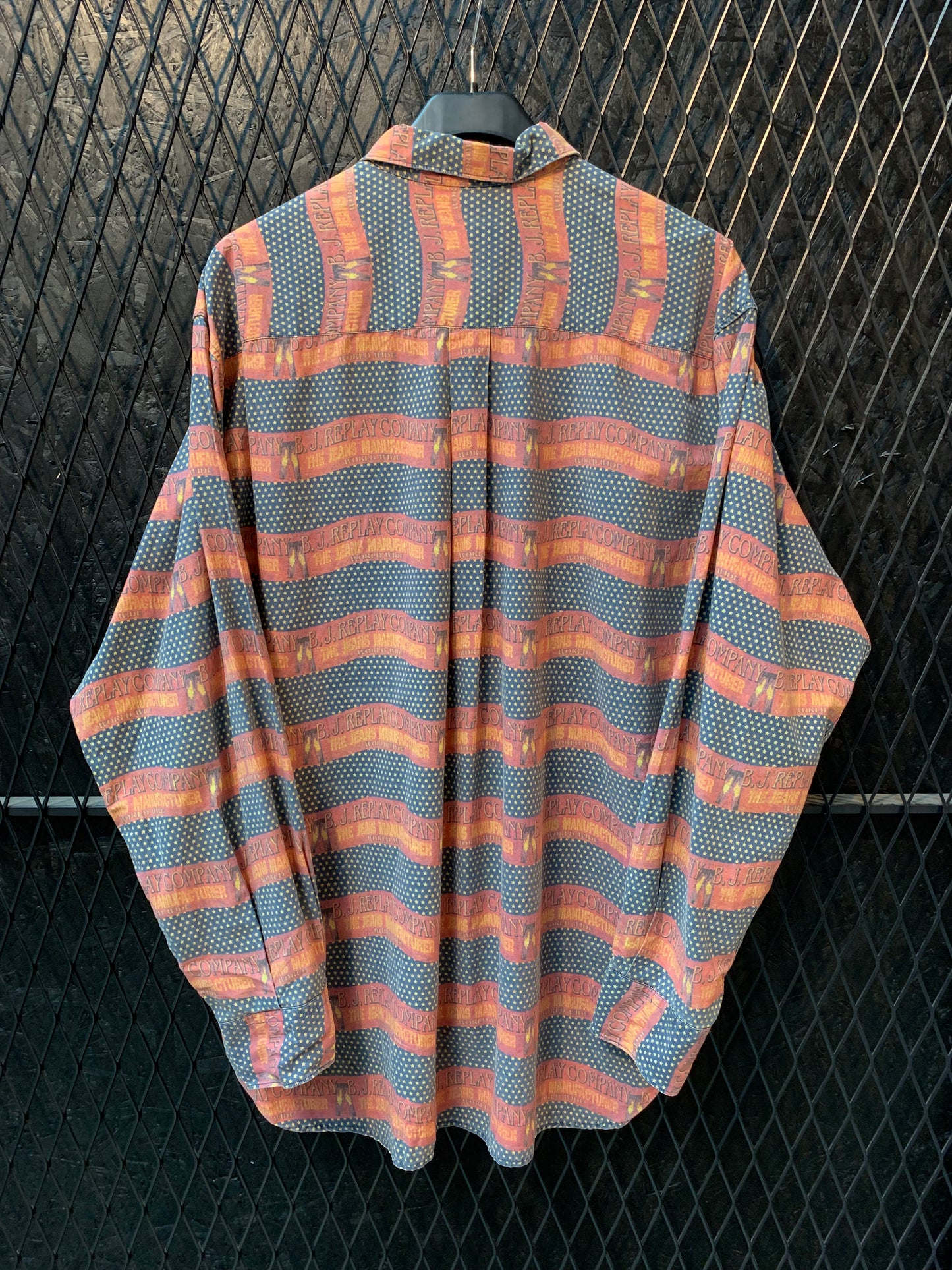 Replay Company Made in Italy Patterned Button-Up Shirt