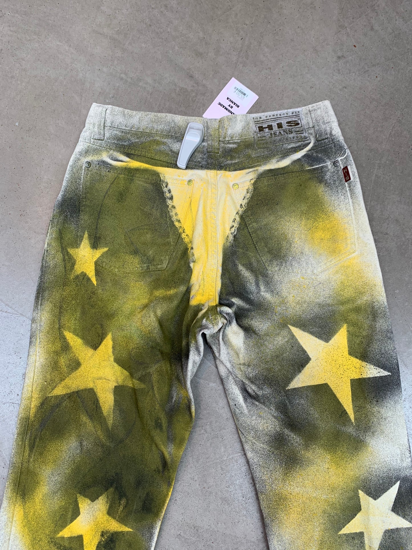 Hand Painted Star Pattern Jeans