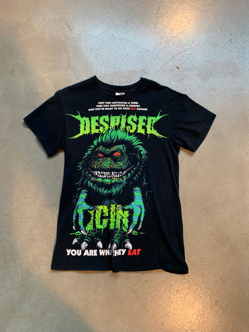 Vintage “DESPISED” Graphic Monster Print Black Short Sleeve T-Shirt