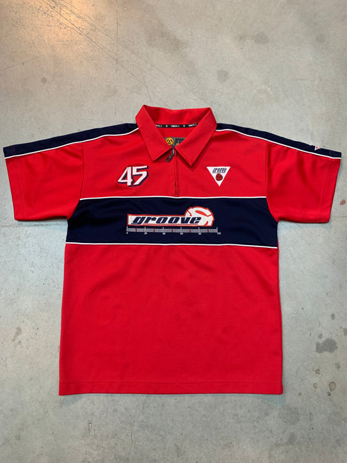 Men’s Vintage Groove Racing-Style Short Sleeve Shirt