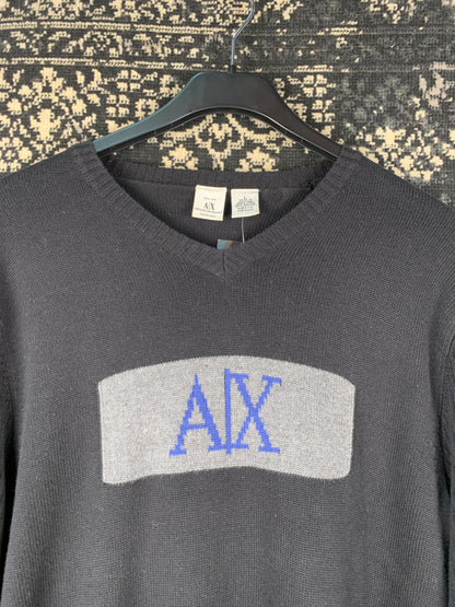 Men’s Armani Exchange Vintage Black Knit Sweater