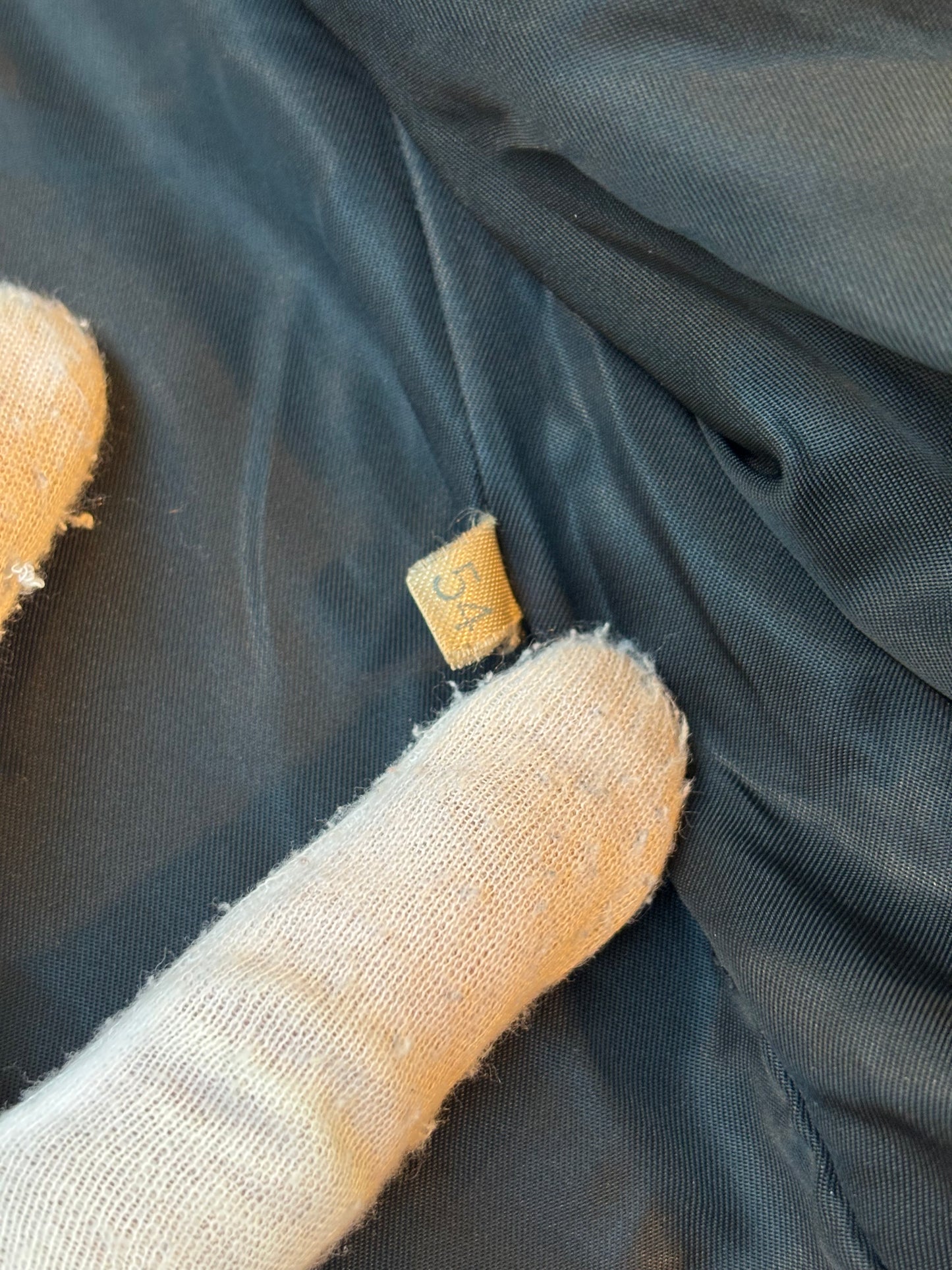 Vintage Black Leather Trench Coat