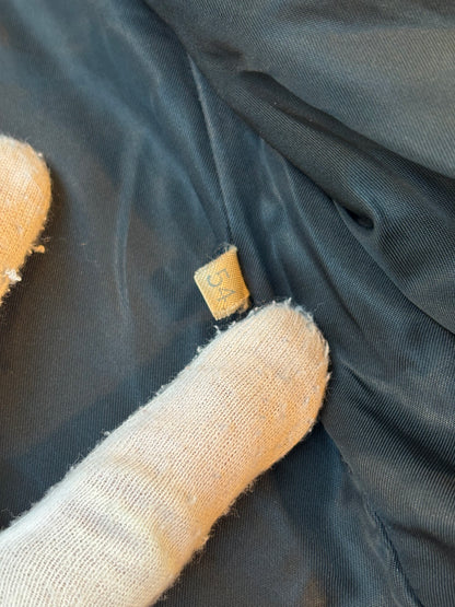 Vintage Black Leather Trench Coat