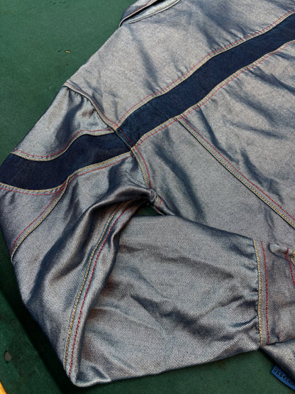 Vintage Urban Edge Denim Jacket Men XL