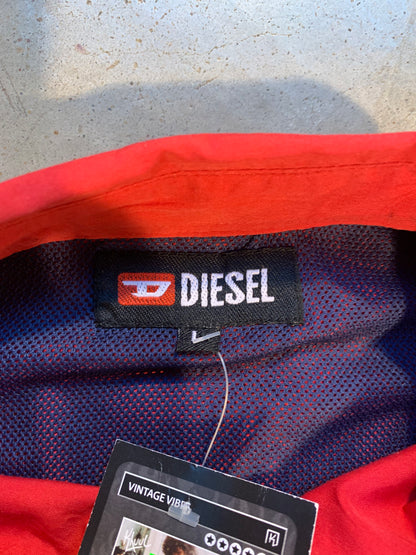 Diesel Vintage Red Short Sleeve Button-Up Shirt