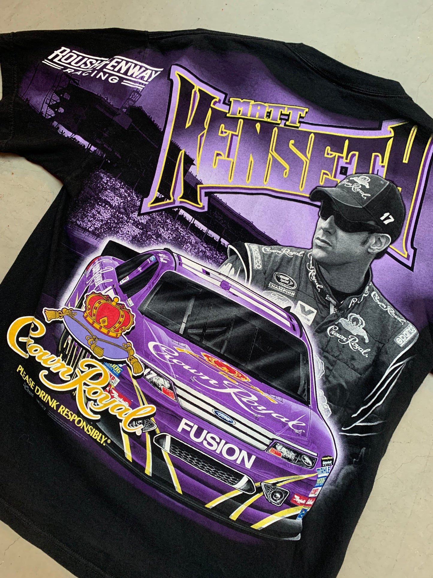 Vintage Matt Kenseth Crown Royal NASCAR Racing T-Shirt