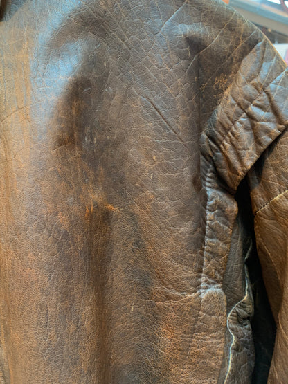 Vintage Jiri Leather Brown Biker Jacket