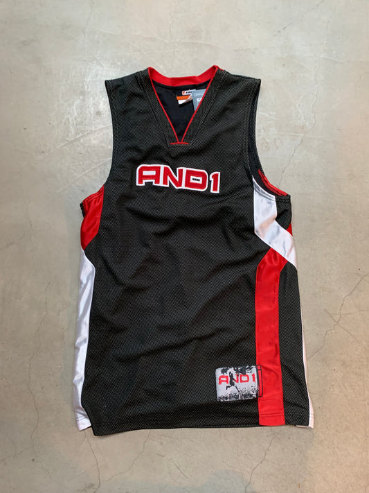 Vintage Y2K AND1 Men's Black Basketball Jersey