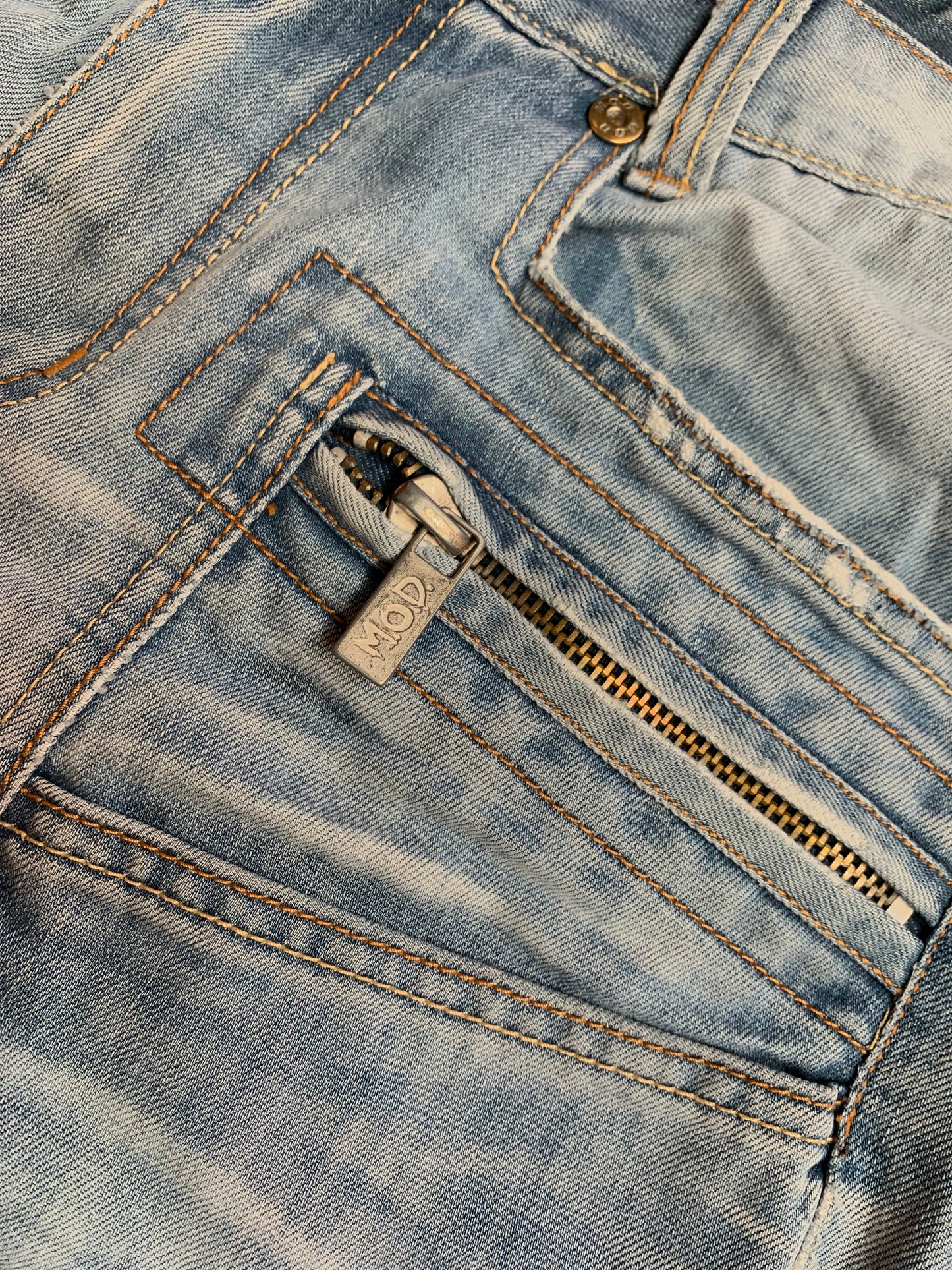 M.O.D Distressed Light Blue Denim Jeans