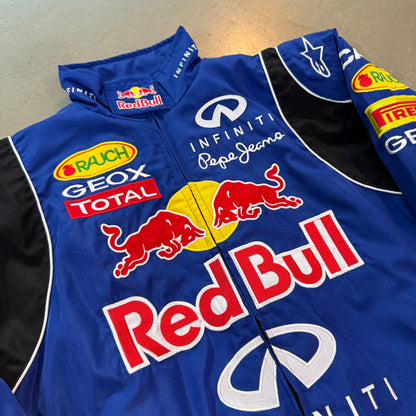 Vintage Red Bull Blue Infiniti F1 Racing Jacket