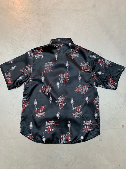 Womens Y2K Style China Pattern Shirt