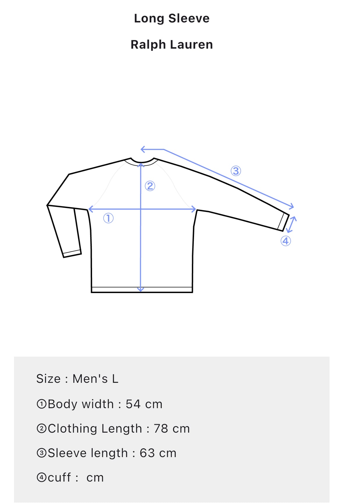 Ralph Lauren Grey Long Sleeve Polo Shirt