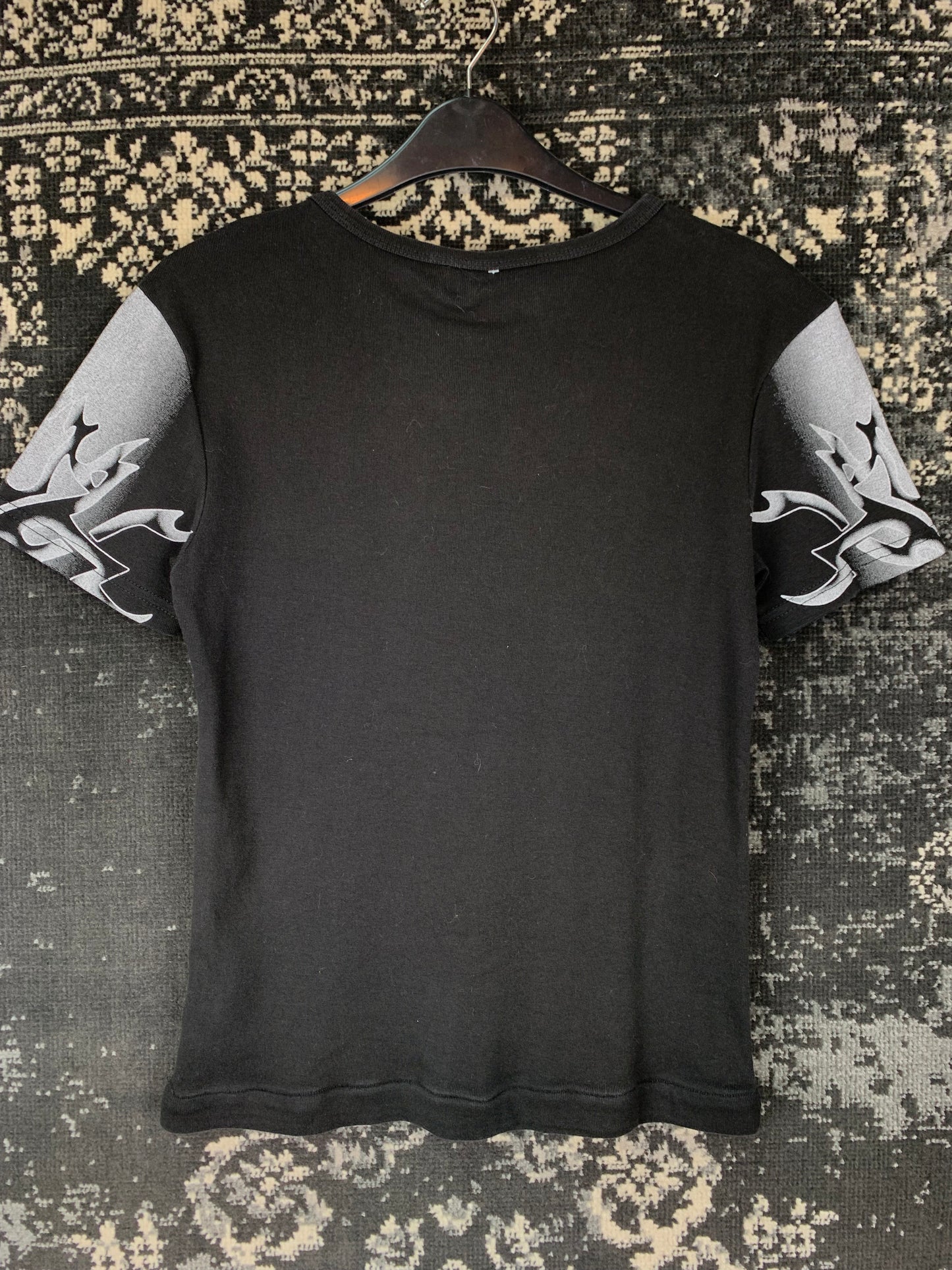 Women's Y2K Guilty In Dark Tribal Graphic Tee