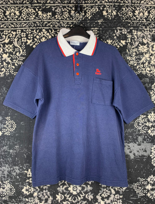 Mens Vintage Burberrys Polo Shirt