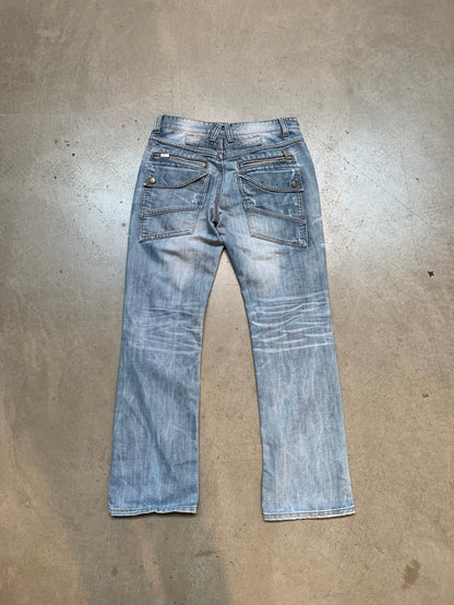 M.O.D Distressed Light Blue Denim Jeans