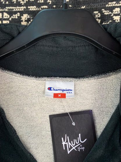 Men’s Champion Quarter Zip Grey Pullover Hoodie