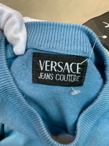 Versace Jeans Couture Gradient Blue Sweater