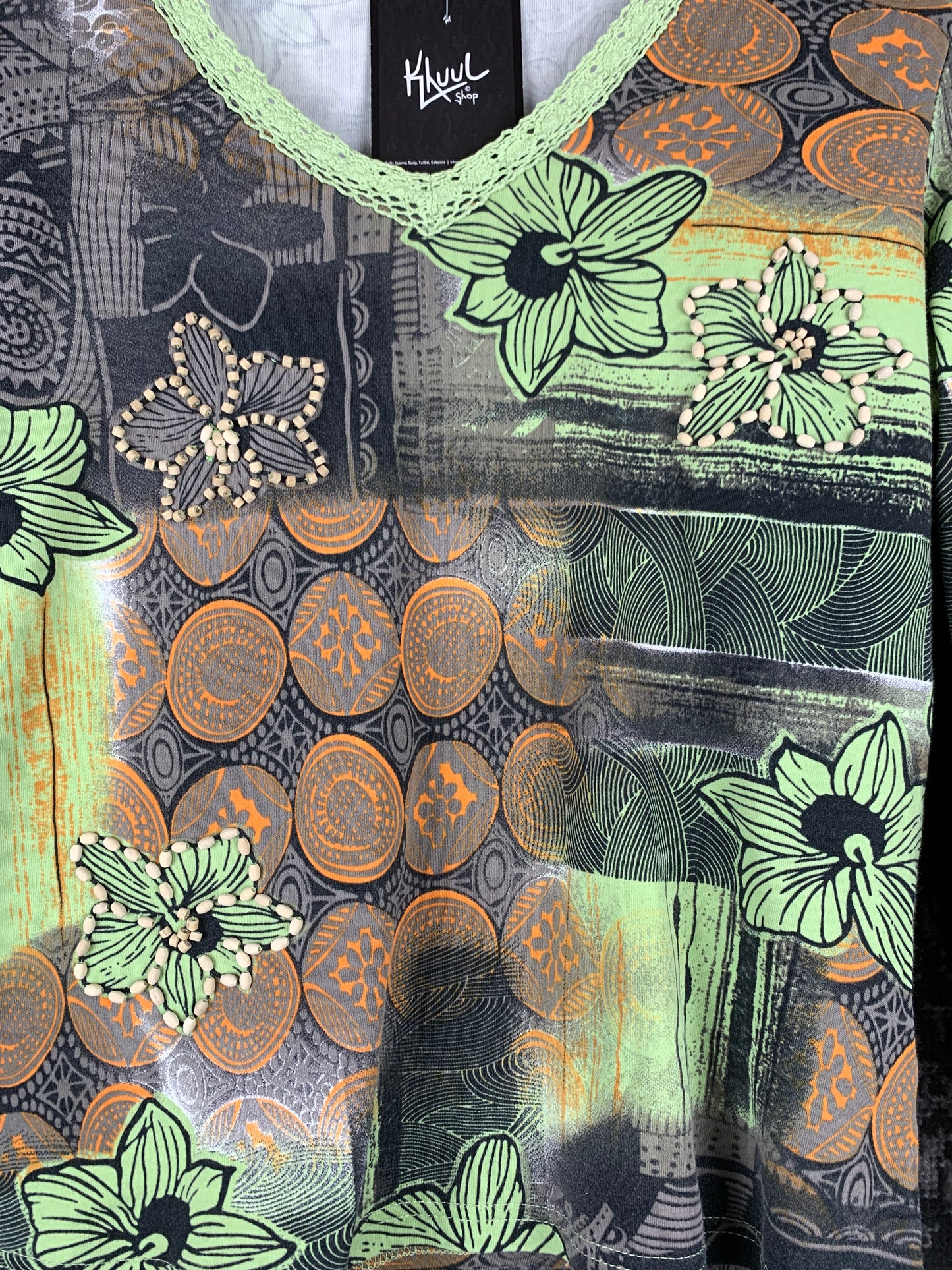 Womens Y2K Street One Floral Long Sleeve Top