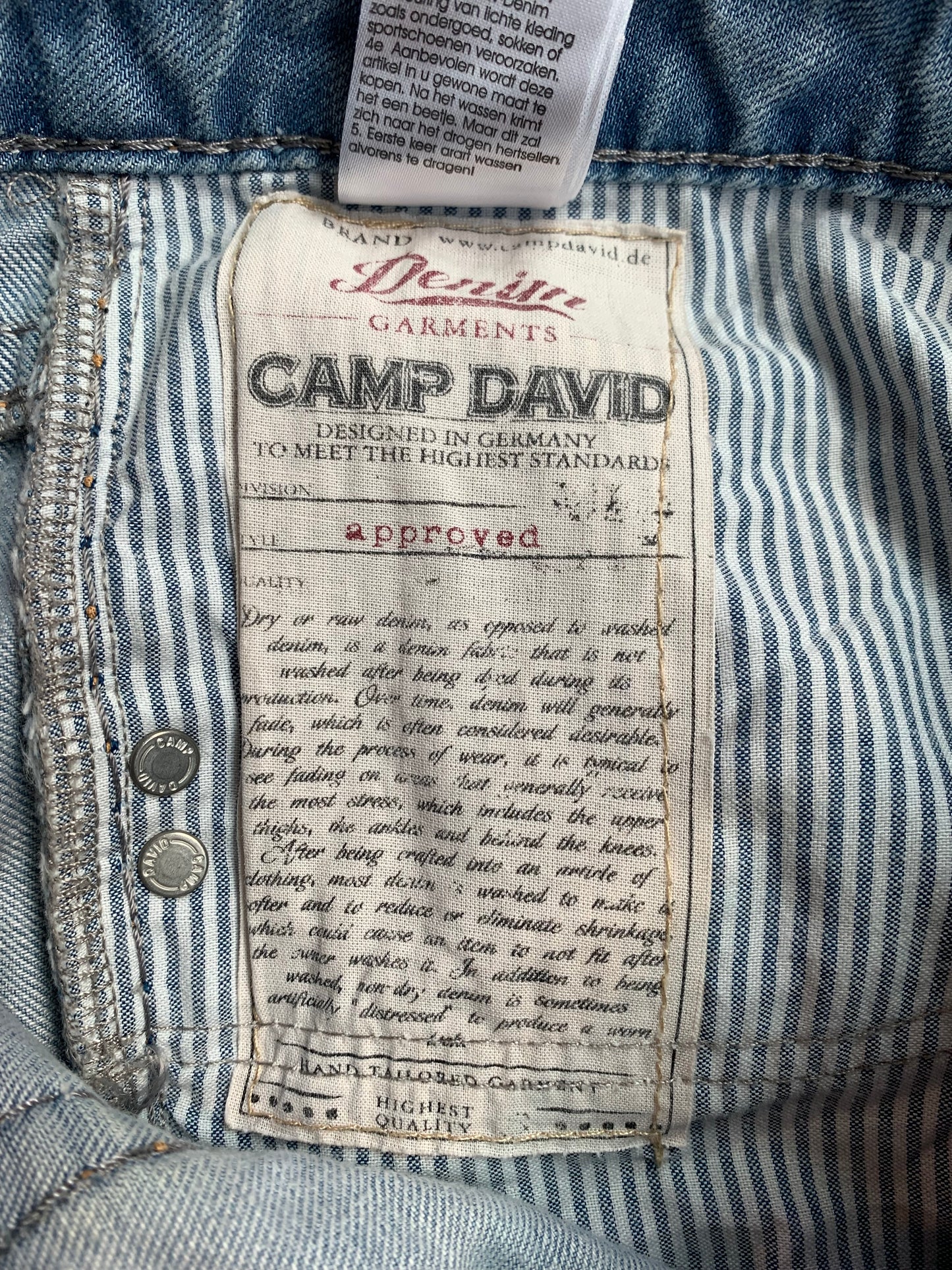 Mens Vintage Camp David Jeans