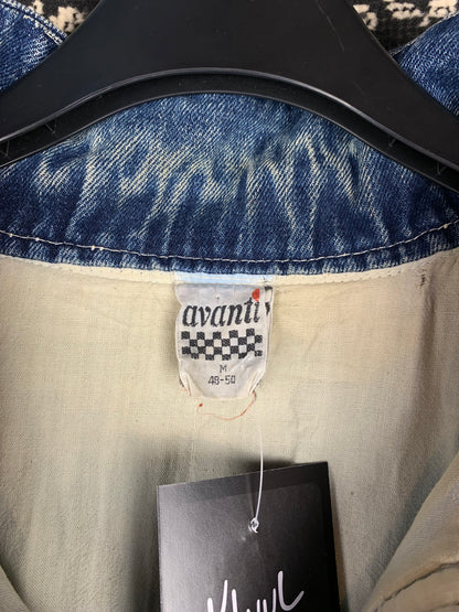 Men's Vintage Denim Bomber Jacket